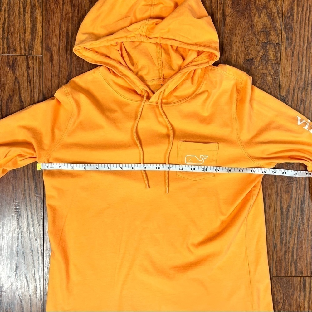 Vineyard Vines Orange Logo Lightweight Sweatshirt Hoodie Size Medium - Picture 10 of 12